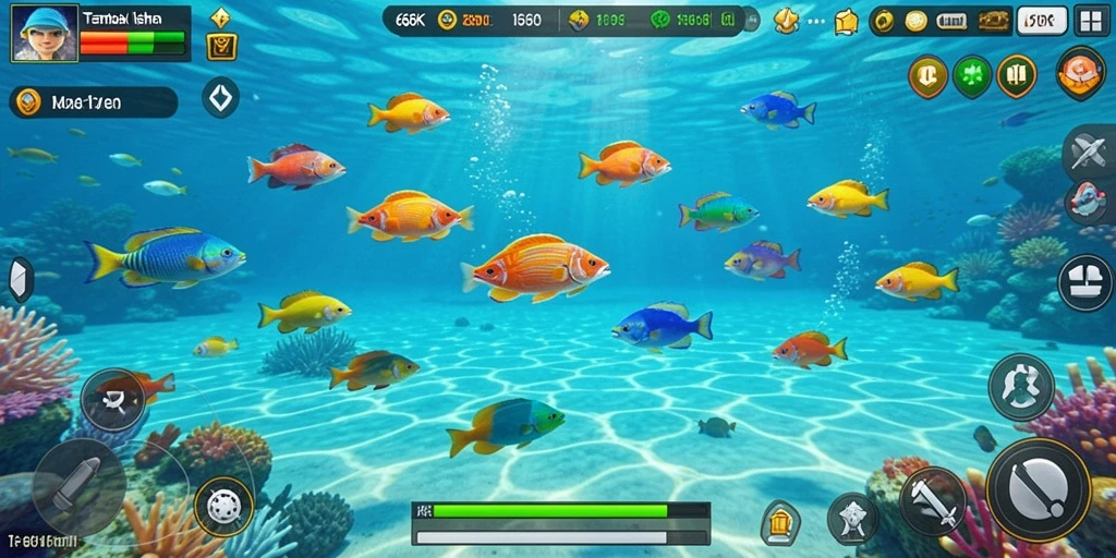Gameplay menarik Tembak Ikan dalam 66K yang penuh aksi.