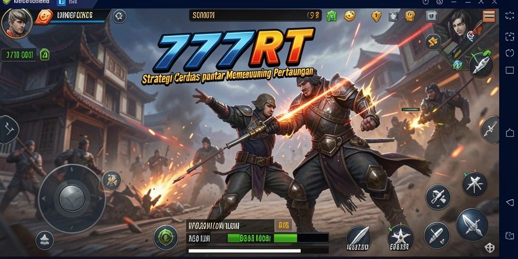 Screenshot gameplay 777RT menampilkan pertempuran taktis yang seru.