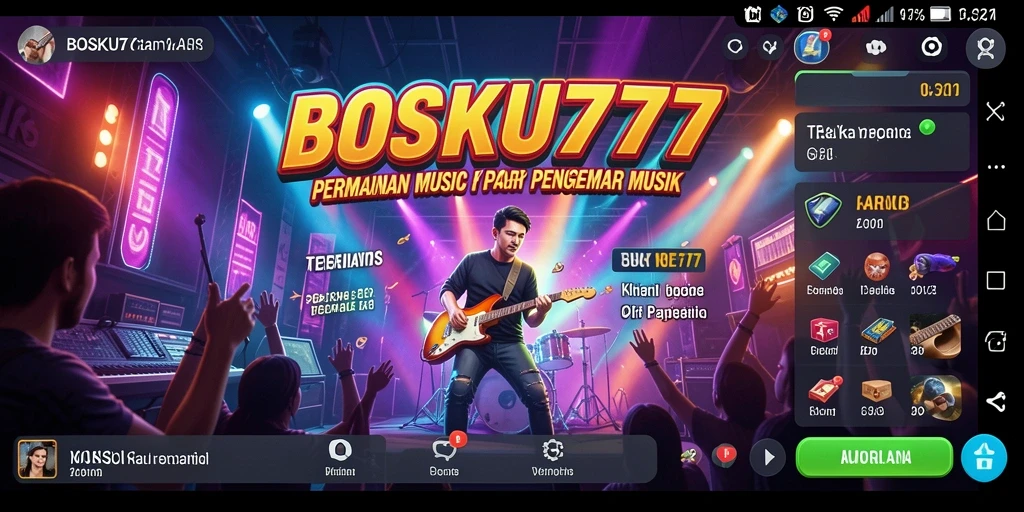 Tampilan seru dari gameplay <strong>BOSKU777</strong> saat bermain musik.