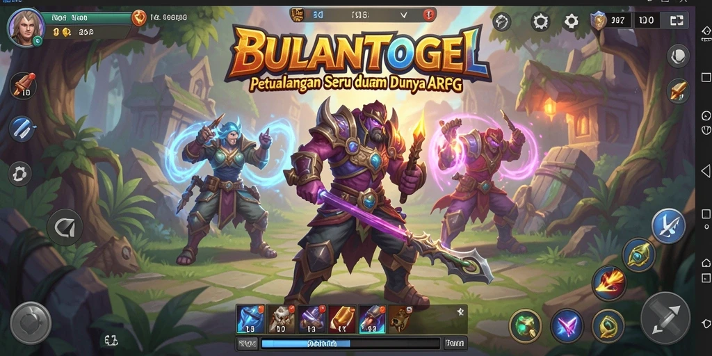 Tangkapan layar menampilkan pertarungan epik dalam BULANTOGEL.