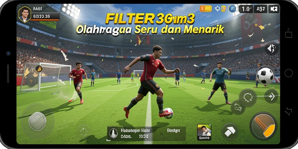 Gameplay FILTER303 menunjukkan aksi olahraga mendebarkan dan grafis yang memukau.