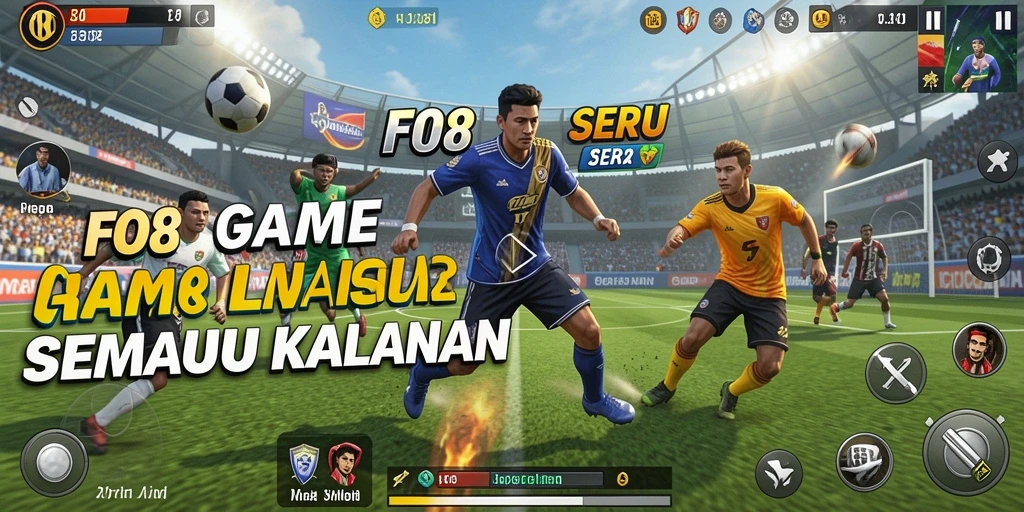 Gambaran menakjubkan dari aksi permainan olahraga FO8.