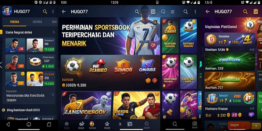 Tampilan menarik dari gameplay HUGO77 yang memudahkan pengguna dalam taruhan.