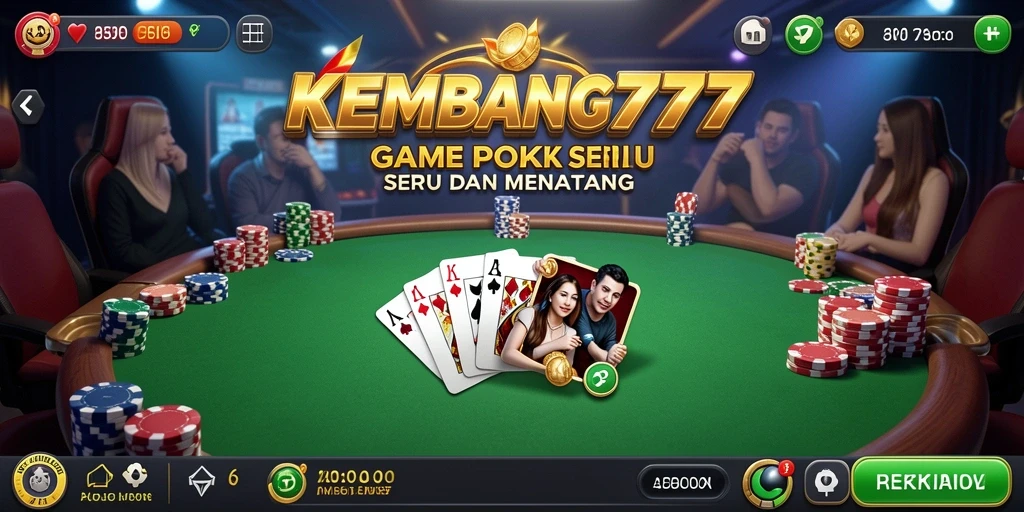 Screenshot KEMBANG777 menampilkan tampilan menarik gameplay Poker.