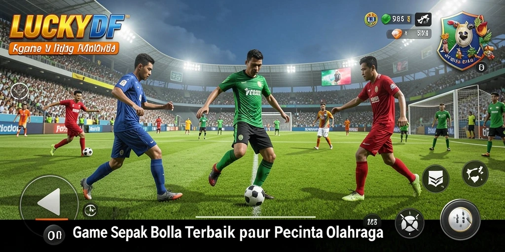 Tampilan gameplay menarik dari LUCKYDF yang menggambarkan aksi di lapangan.