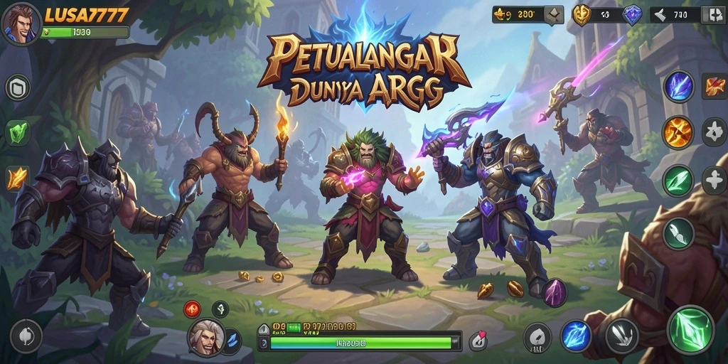Gambaran gameplay ARPG penuh aksi di LUSA777.