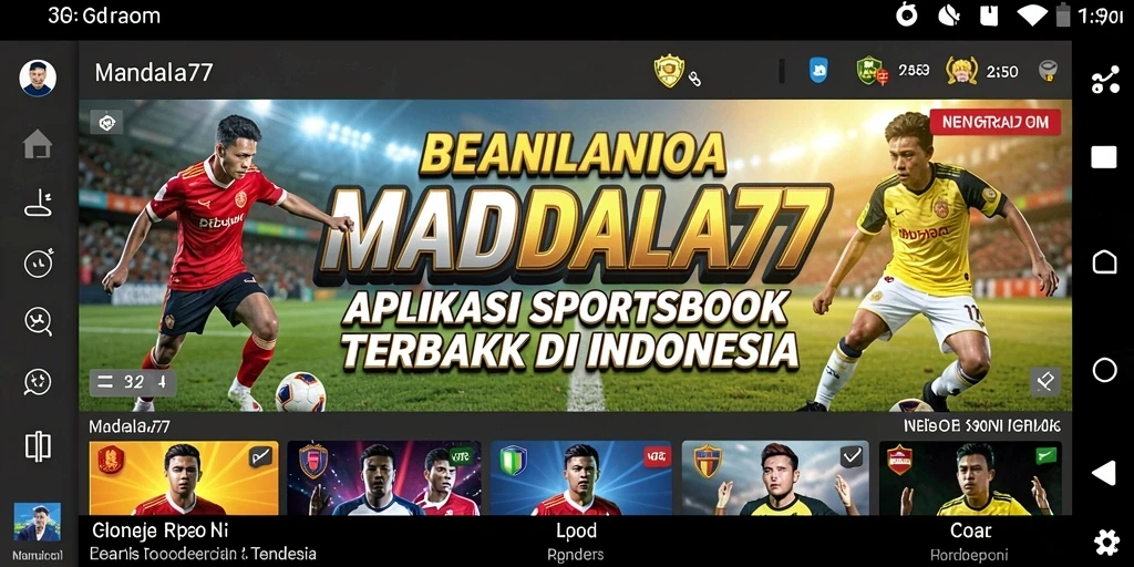 Tampilan antarmuka MANDALA77 yang menarik saat melakukan taruhan olahraga.