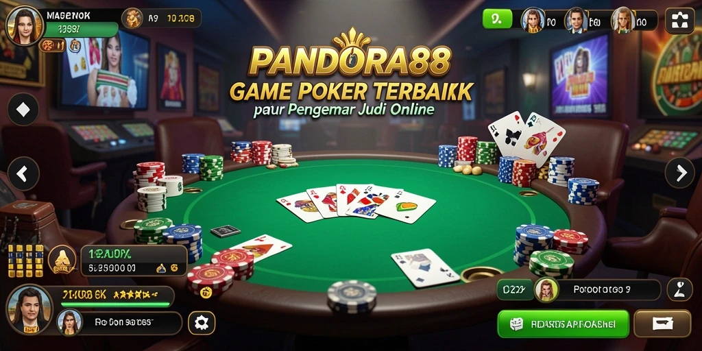 Tampilan gameplay Poker yang seru di PANDORA88