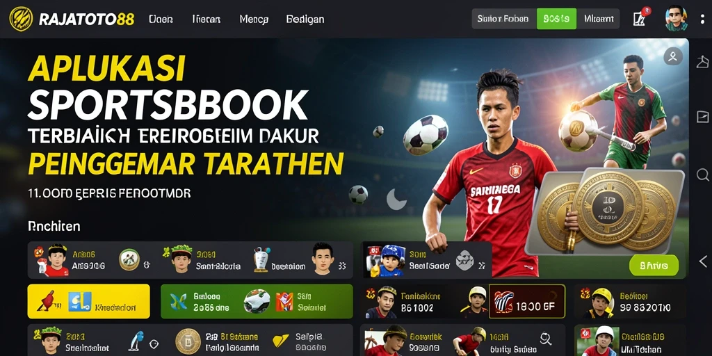 Tampilan utama RAJATOTO88 menampilkan fitur taruhan olahraga yang menarik.