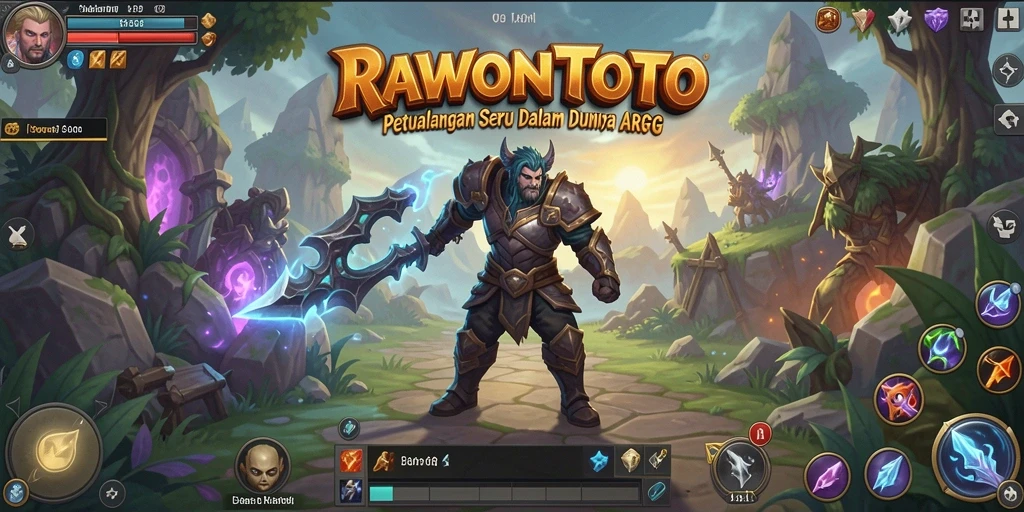 Gameplay seru RAWONTOTO dengan pertarungan epik dan eksplorasi.