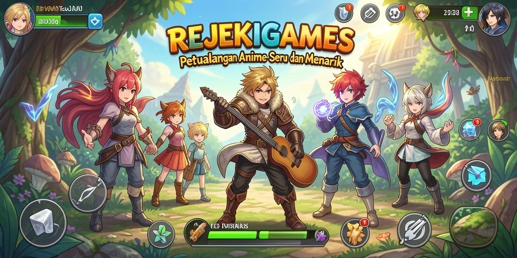 Screenshot menunjukkan karakter Anime dalam pertempuran epik.