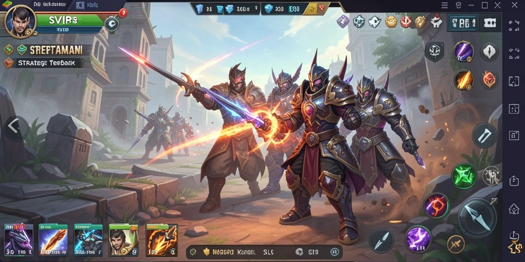 Screenshot SVIP8 menampilkan aksi perang strategis yang mendebarkan.