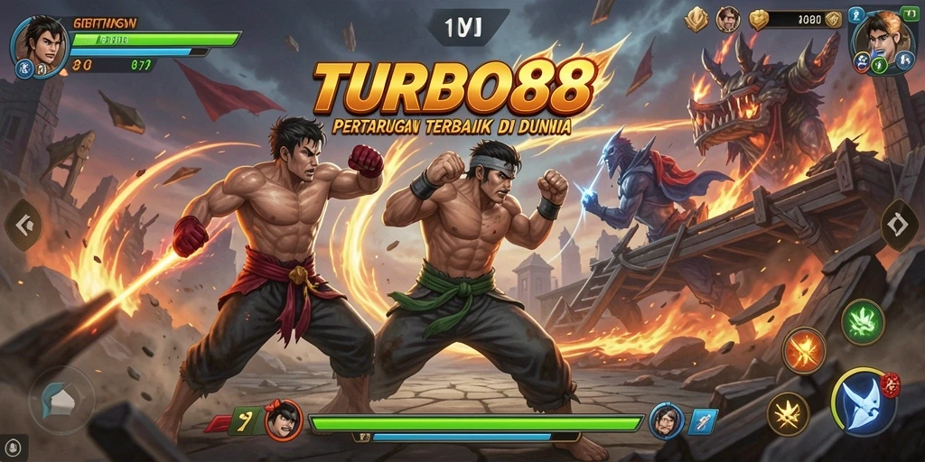 Tampilan epik dari pertarungan di TURBO88.